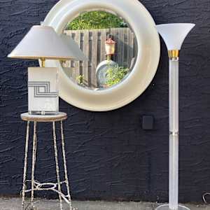 Lucite flair floor lamp 