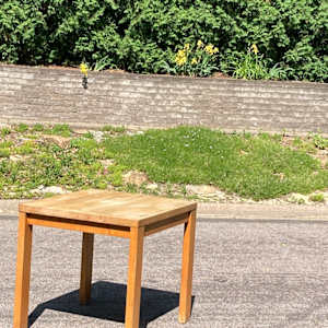 Small maple butcher block kitchen table