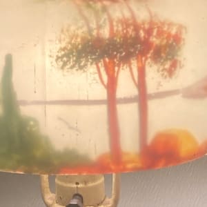 Reverse painted lamp 