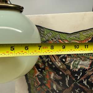 Uranium glass entry light fixture, Image 1.