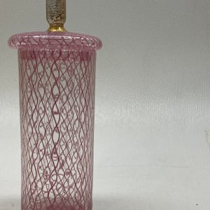 1950's Venetian art glass pink vase 