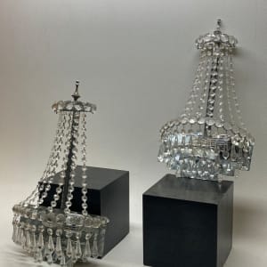Pair of vintage crystal sconces 