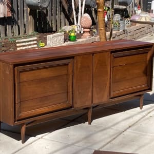 mid century modern 9 drawer dresser 