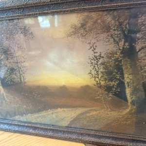 framed pastel landscape, Image 2.