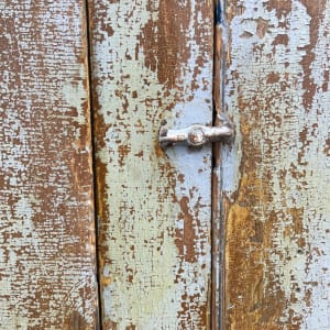 Primitive painted cupboard 