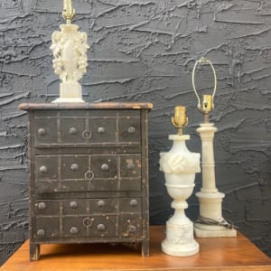 Marble carved lamp 