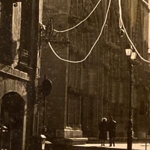 Framed vintage photograph of Corbelin, France 