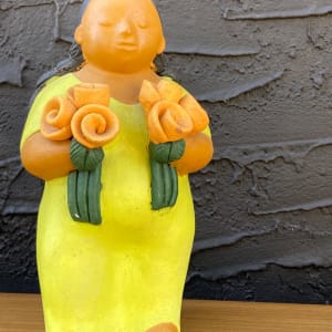 Terra cotta pottery senorita figure 