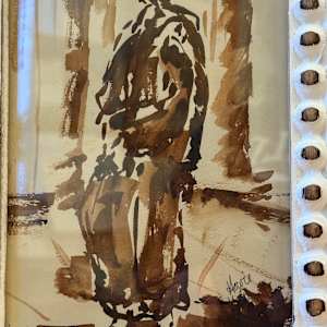 original ink figural image 