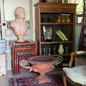 Cast Iron Urn, Image 2.