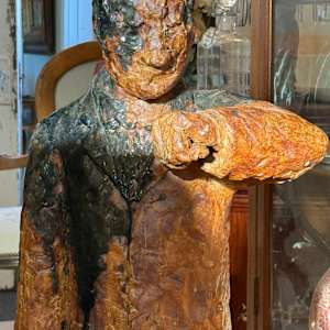 Ceramic brutalist sculptural figure, Image 4.