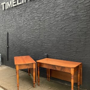 Pair of double D drop leaf tables (extention dining table) 