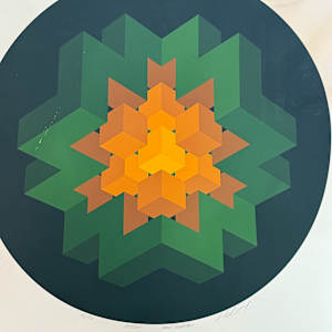 unframed Halsey serigraph 