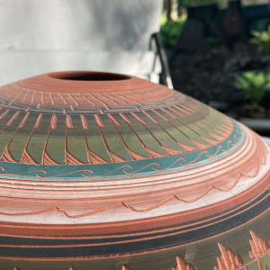 Navajo carved pottery bowl 