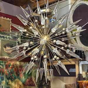 Large dandelion chandelier, Image 2.