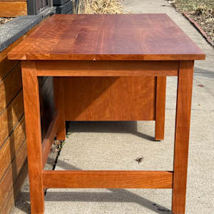 Room and Board Linear cherry desk, Image 2.
