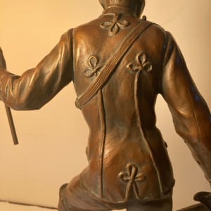 Original bronze sculpture of soldier by K Muller 