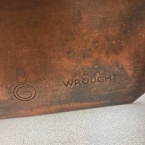 Hand Wrought copper bookends 