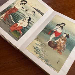 Accordion Japanese woodblock book 