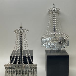 Pair of vintage crystal sconces 