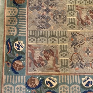 Vintage Chinese wool rug 