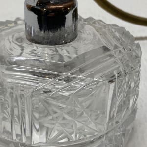 hand cut vintage atomizer perfume bottle 