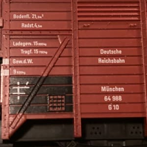 German caboose model toy train 