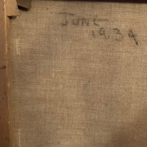 framed original oil painting portrait dated 1934 