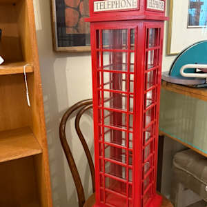 English phone booth collector shelf 