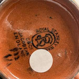 hand decorated Royal Stanley vase 