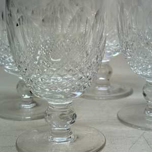 set of 4 Colleen pattern WATERFORD water/wine glasses 