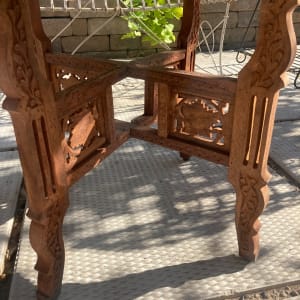 Large solid brass tray coffee table 