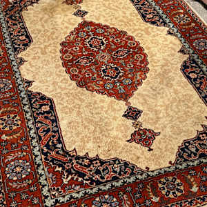 Hand made wood rug, Image 4.