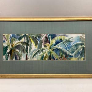 Framed tropical watercolor 