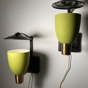 Pair of vintage 1950's wall sconces 
