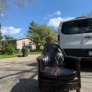 Bradington Young Art Deco style chair 