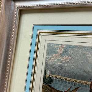 Hand colored engraving circa 1860's ~ Port de Bordeaux 