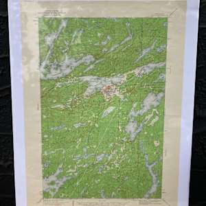 SHRINKWRAPPED early 1933 Ely and the BWCA map 