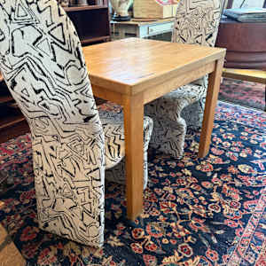 Small maple butcher block kitchen table 