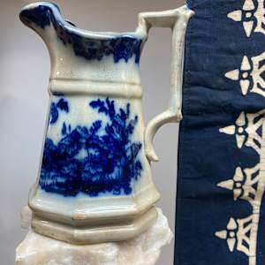Flow blue pitcher 