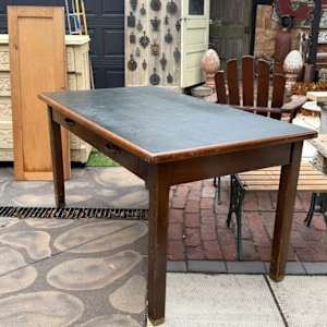 5 foot library table with 2 drawers 