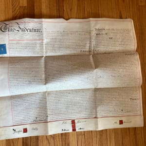 Vintage Vellum document ~ English Mortgage 1877 