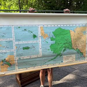 Vintage Alaska map, Image 2.