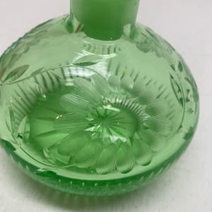 Emerald green perfume bottle by Perfume 