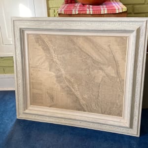 Framed vintage Mississippi map 