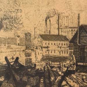 Original etching by Gustav Goetsch 