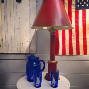 Vintage Tole table lamp