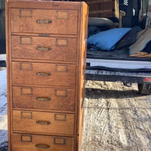 oak library file cabinet 