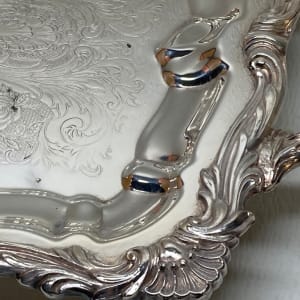 Large Silver plate serving tray 