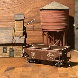 Milwaukee metal gondola model toy train 